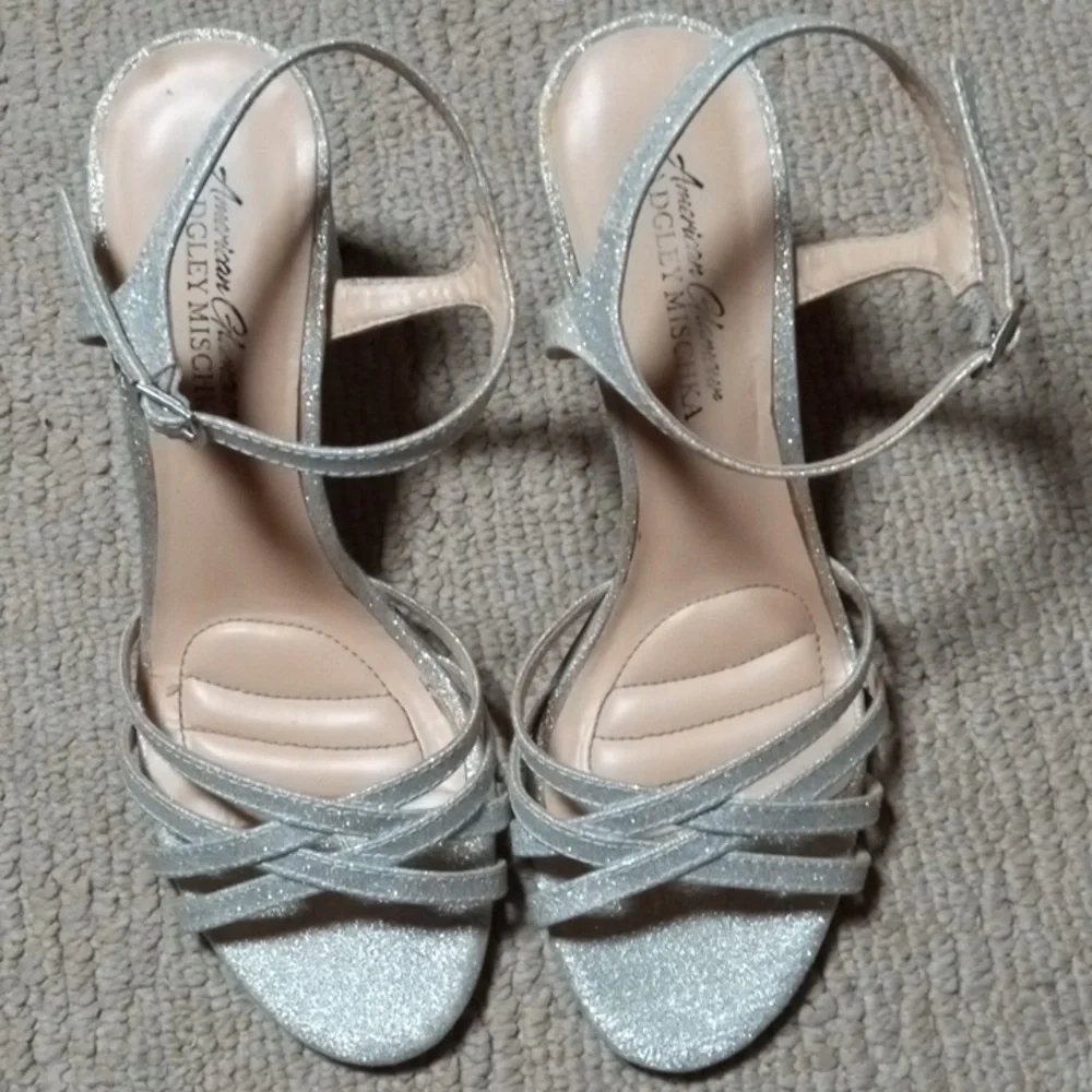 BADGLEY MISCHKA, Wedding, Holidays, glitter, block heel, special occasio…
